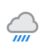 Current weather: Heavy rain